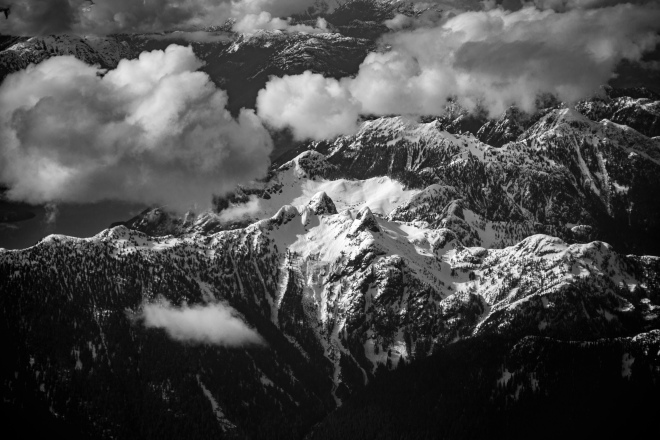 Rocky Mountains from the Air - Alanna D Photography